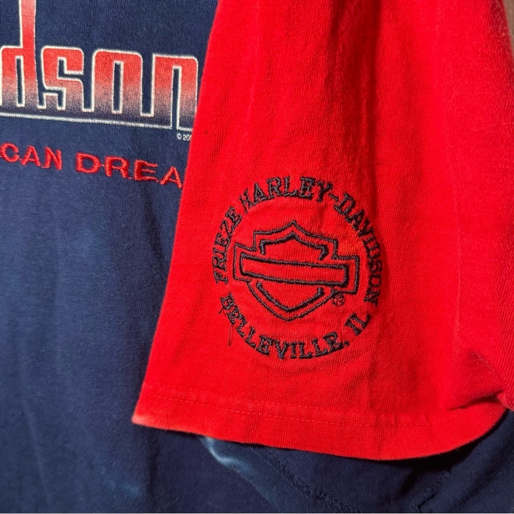 Harley-Davidson USA Graphic Tee – Red/Blue Tie-Dye – Large – The American Dream - Picture 3 of 6